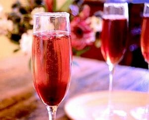 Pretty in Pink Champagne Pomegranate Cocktail