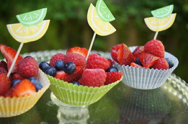 Berries as cute as a cupcake www.momskitchenhandbook.com