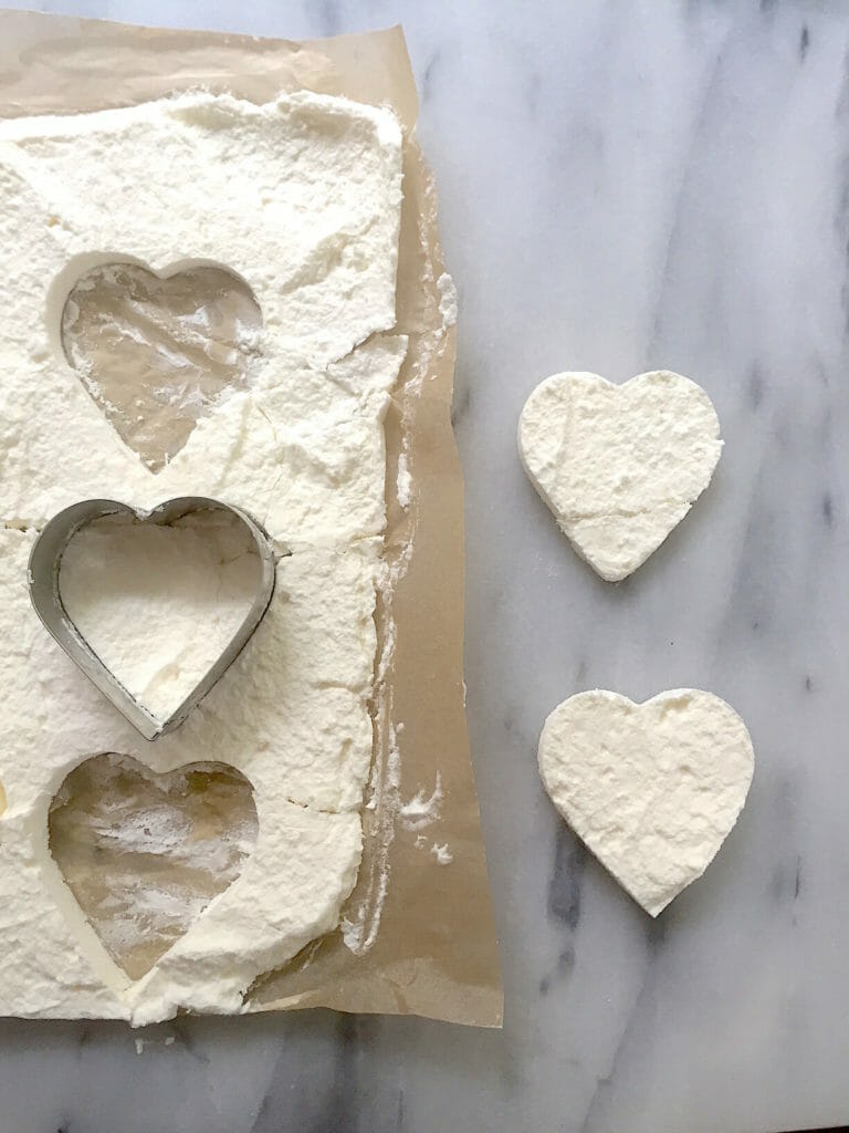 whipped cream hearts