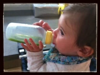 baby's first green juice / momskitchenhandbook.com
