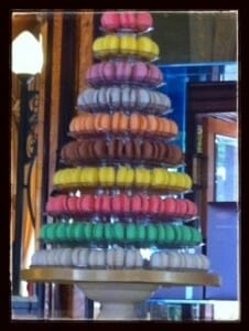 tower of macaroons in Budapest / momskitchenhandbook.com