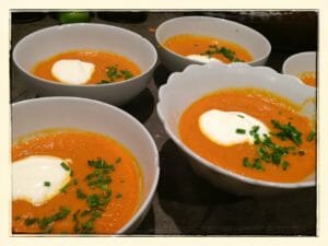 Carrot Soup with Chives
