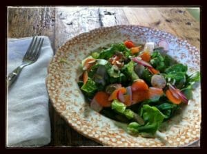Little Gem Salad with Creamy Lime Dressing / momskitchenhandbook.com