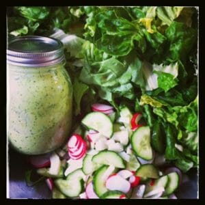 Salad with Green Goddess / momskitchenhandbook.com