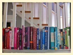 Stairwell doubles as a bookcase