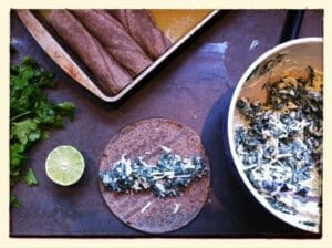 Kale and Chard Enchiladas Verde / momskitchenhandbook