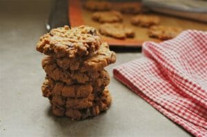 Four Ingredient Peanut butter cookies