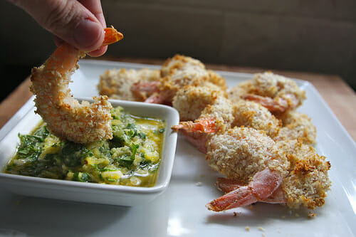 Coconut Shrimp with Pineapple Salsa from Shutterbean