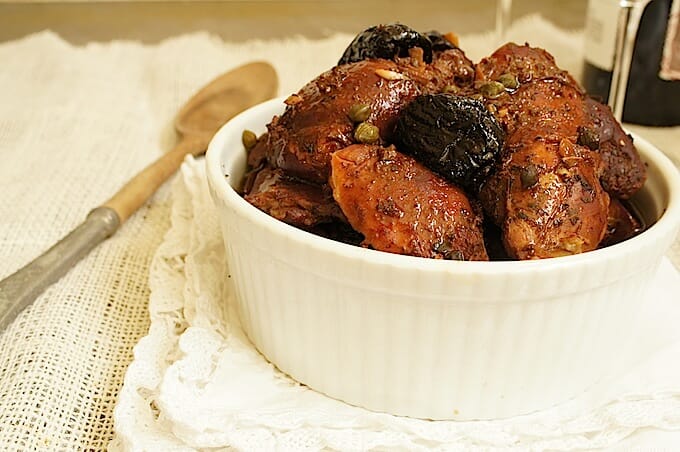 SLOW COOKER CHICKEN MARBELLA