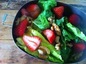 Strawberry Walnut  Salad / Mom's Kitchen Handbook