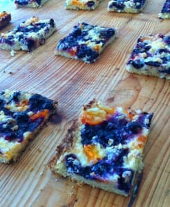 Blueberry Apricot Crumble Bars / Mom's Kitchen Handbook