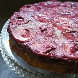 Upside Down Plum Cake