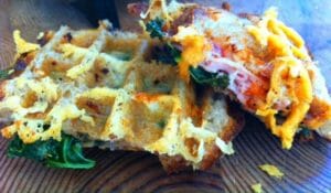 Waffle Iron Veggie Grilled Cheese / MOMS KITCHEN HANDBOOK