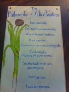 Philosopy of Alice Waters