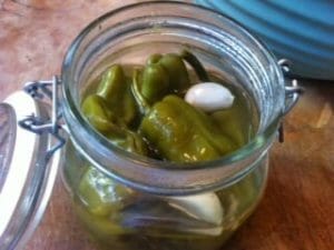 Quick Pickled Padrons