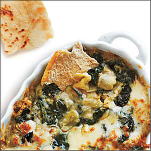 Low fat artichoke and spinach dip