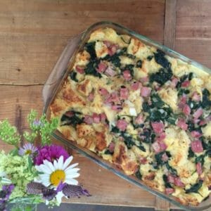 Ham and Spinach Strata / Mom's Kitchen Handbook