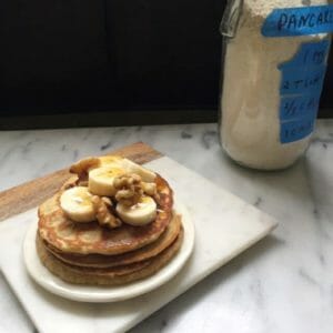 Banana Walnut Pancakes / Mom's  Kitchen Handbook