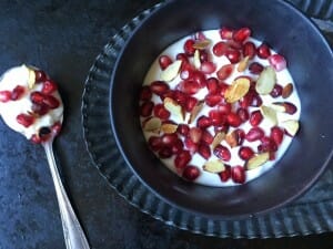 Pomegranate and Toasted Almond Bowl
