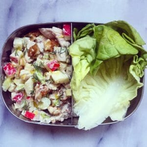 Lunch Box Chicken Salad Lettuce Cups