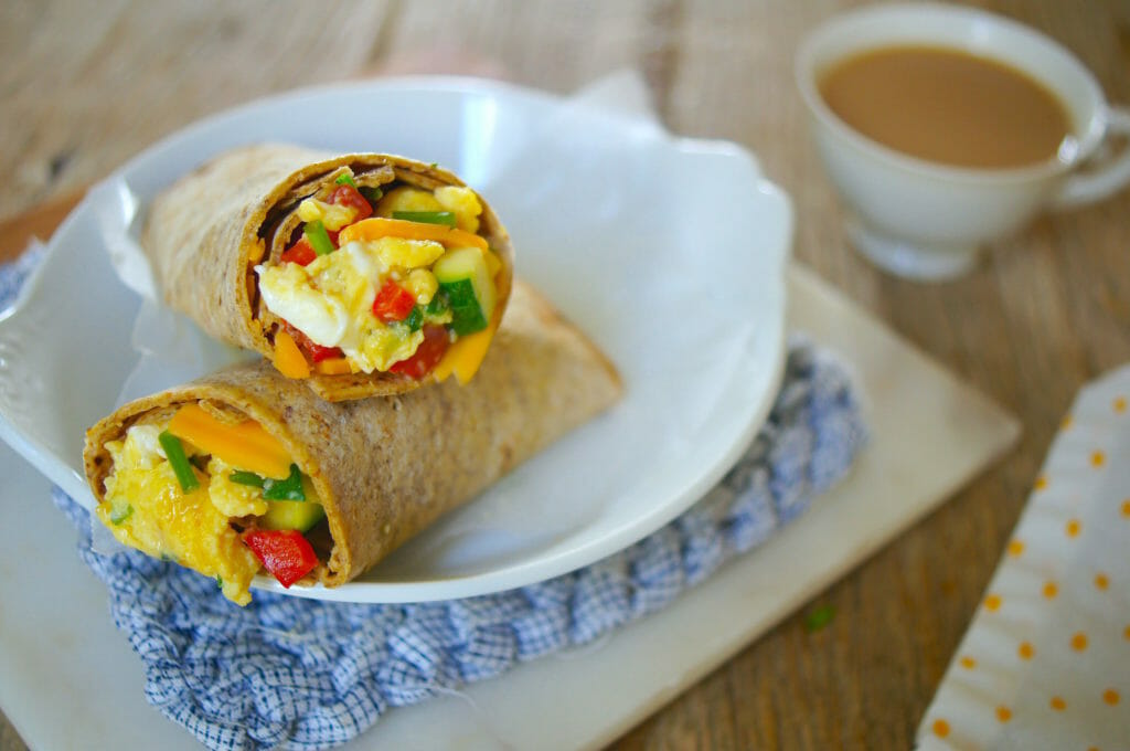 Freezer Egg and Vegetable Breakfast Wraps - Mom's Kitchen Handbook 