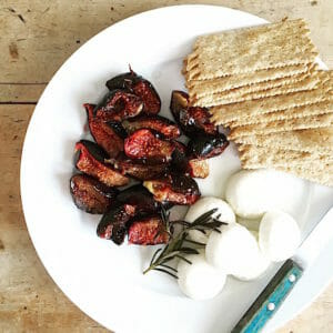 candied figs with goat cheese