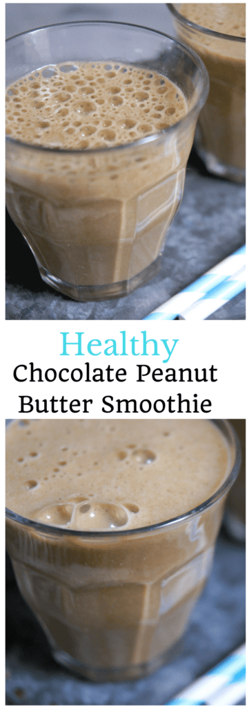 Healthy Chocolate Peanut Butter Smoothie