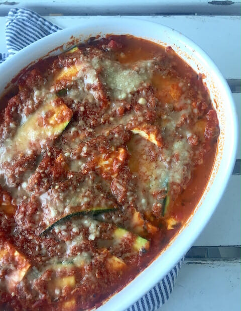 Vegetarian Zucchini Gluten Free Lasagna
