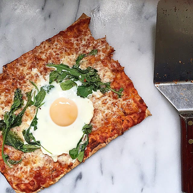 Breakfast Pizza on Lavash / Mom's Kitchen Handbook