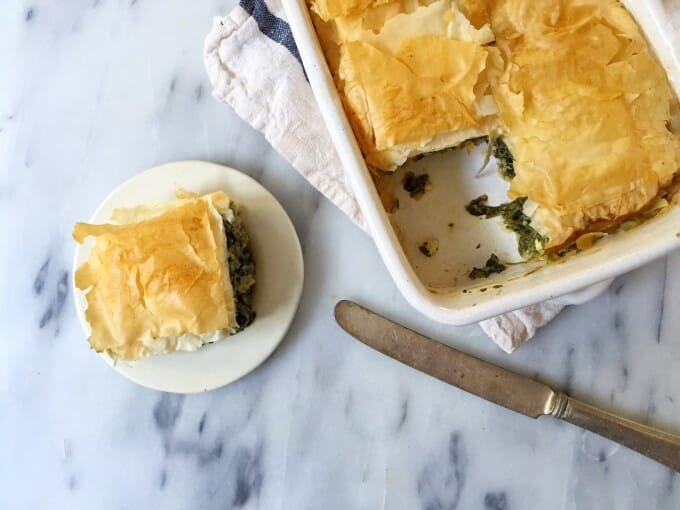 Healthy Spinach and Feta Pie