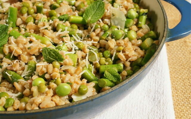 Spring Farro Risotto