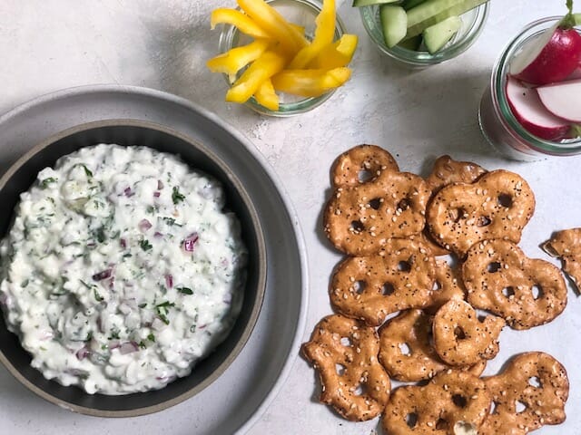 Pretzel Cheese Dip - Baking With Mom