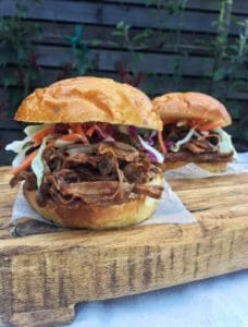 Lighter Pulled Pork Sandwich by Mom's Kitchen Handbook