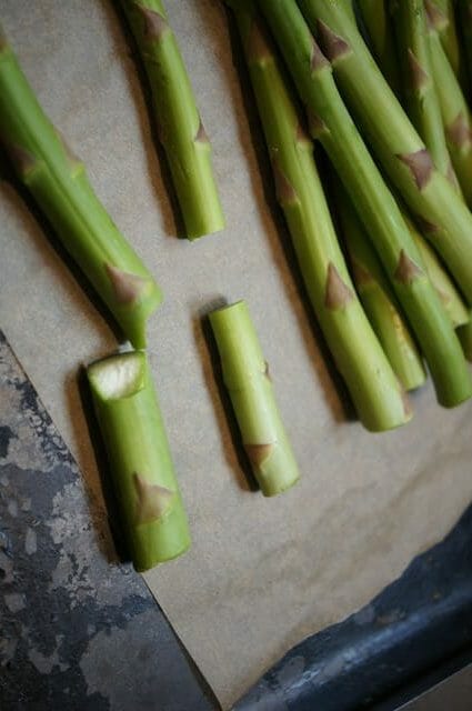how to trim asparagus