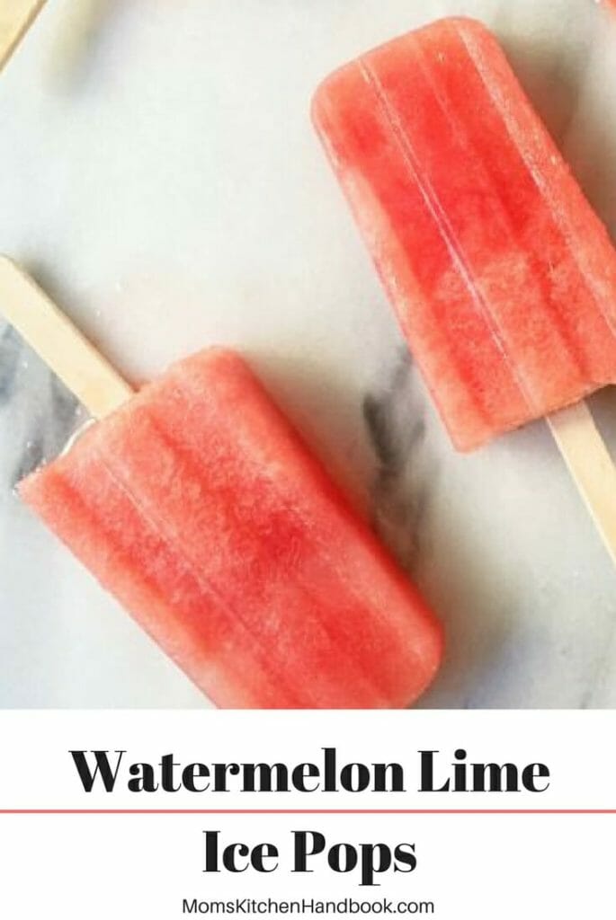 Watermelon Popsicles pinterest graphic