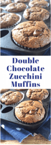 Double Chocolate Zucchini Muffins - Mom's Kitchen Handbook