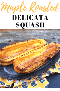 Maple roasted delicata squash