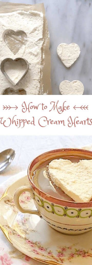 how to make whipped cream hearts