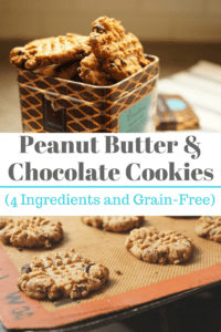 Grain-Free, 4-Ingredient Peanut Butter Chocolate Chip Cookies - Mom's Kitchen Handbook