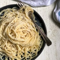 Spaghetti with Butter, Egg, and Cheese