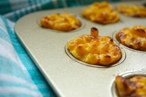 Mac and Cheese in a Mini Muffin Tin