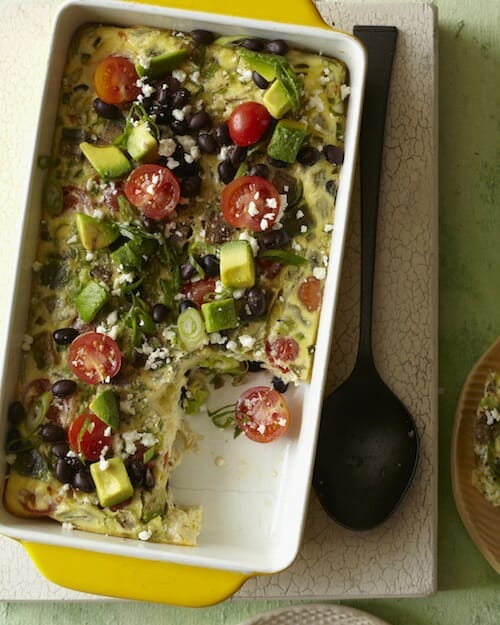 Southwestern Egg Casserole from Absolutely Avocados / momskitchenhandbook.com