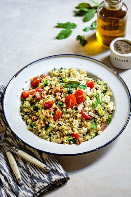 Gluten-Free Tabbouleh Made with Quinoa