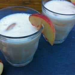 Peach Pisco Sour with Garnish - Mom's Kitchen Handbook