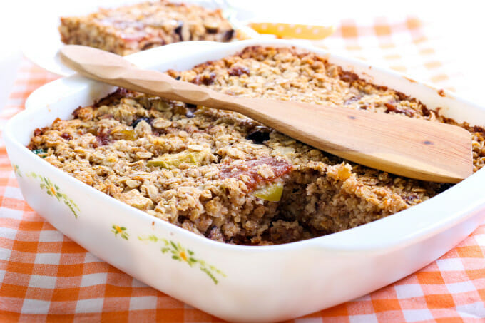 Baked Cranberry Ginger Oatmeal