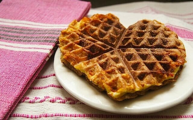 Waffle Iron Egg Sandwich - Mom's Kitchen Handbook