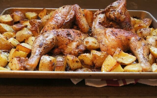 Best Greek Chicken and potatoes