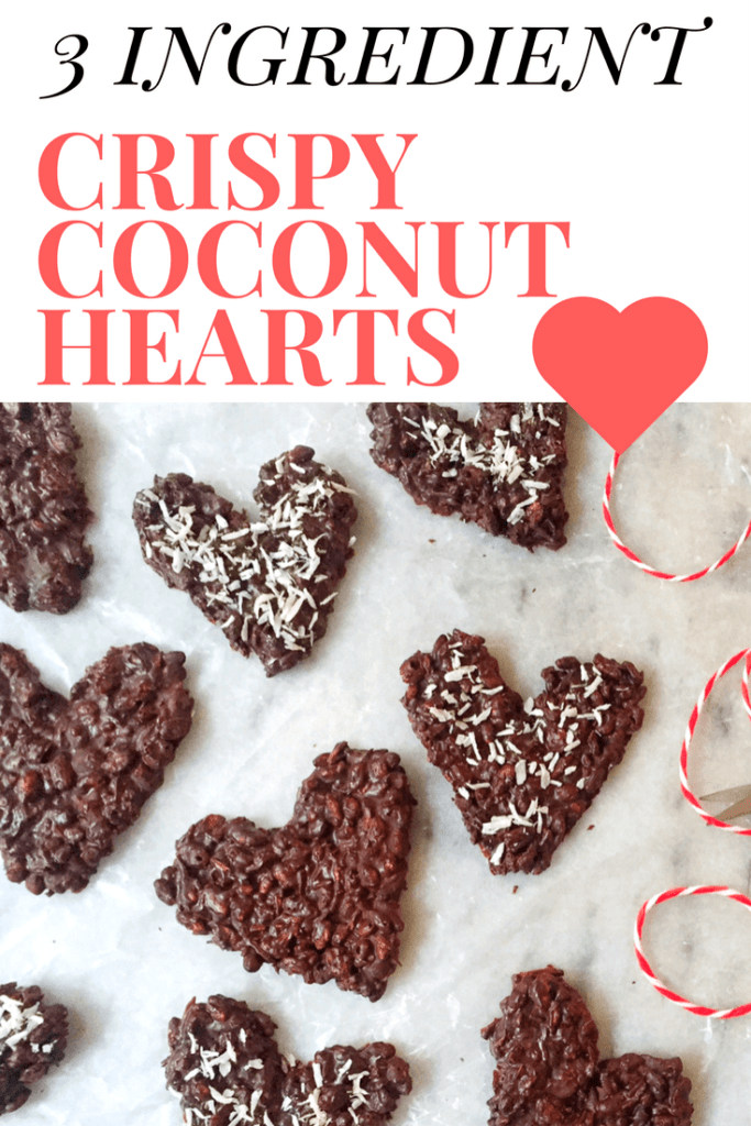 Crispy Chocolate Coconut Hearts