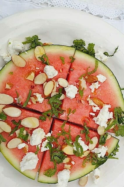 watermelon wedge salad with feta