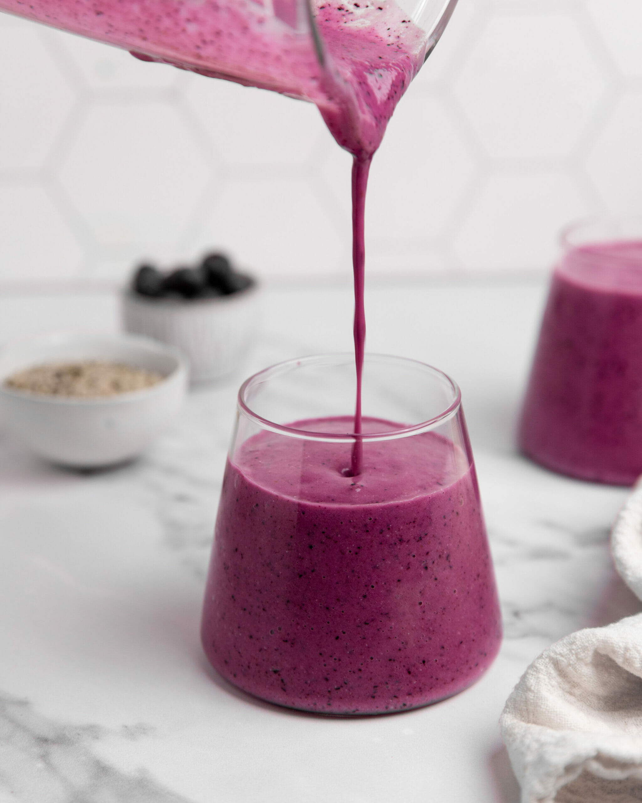 healthy blueberry superfood smoothie